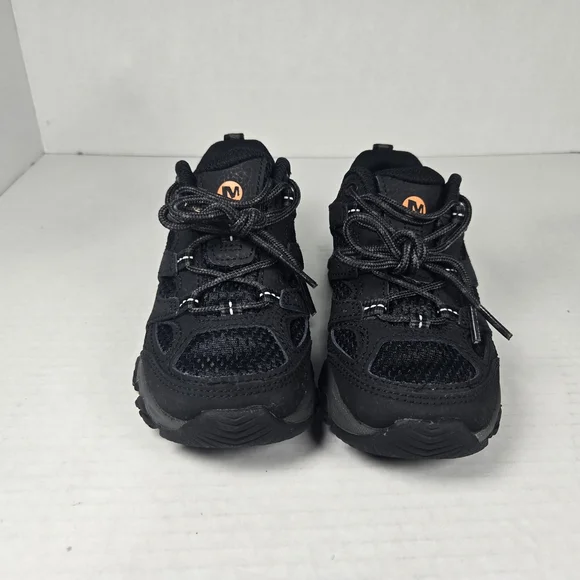 Merrell Kids Black Moab 3 Low Hiker Unisex Waterproof Hiking Shoe Toddler 10.5 - Picture 2 of 8